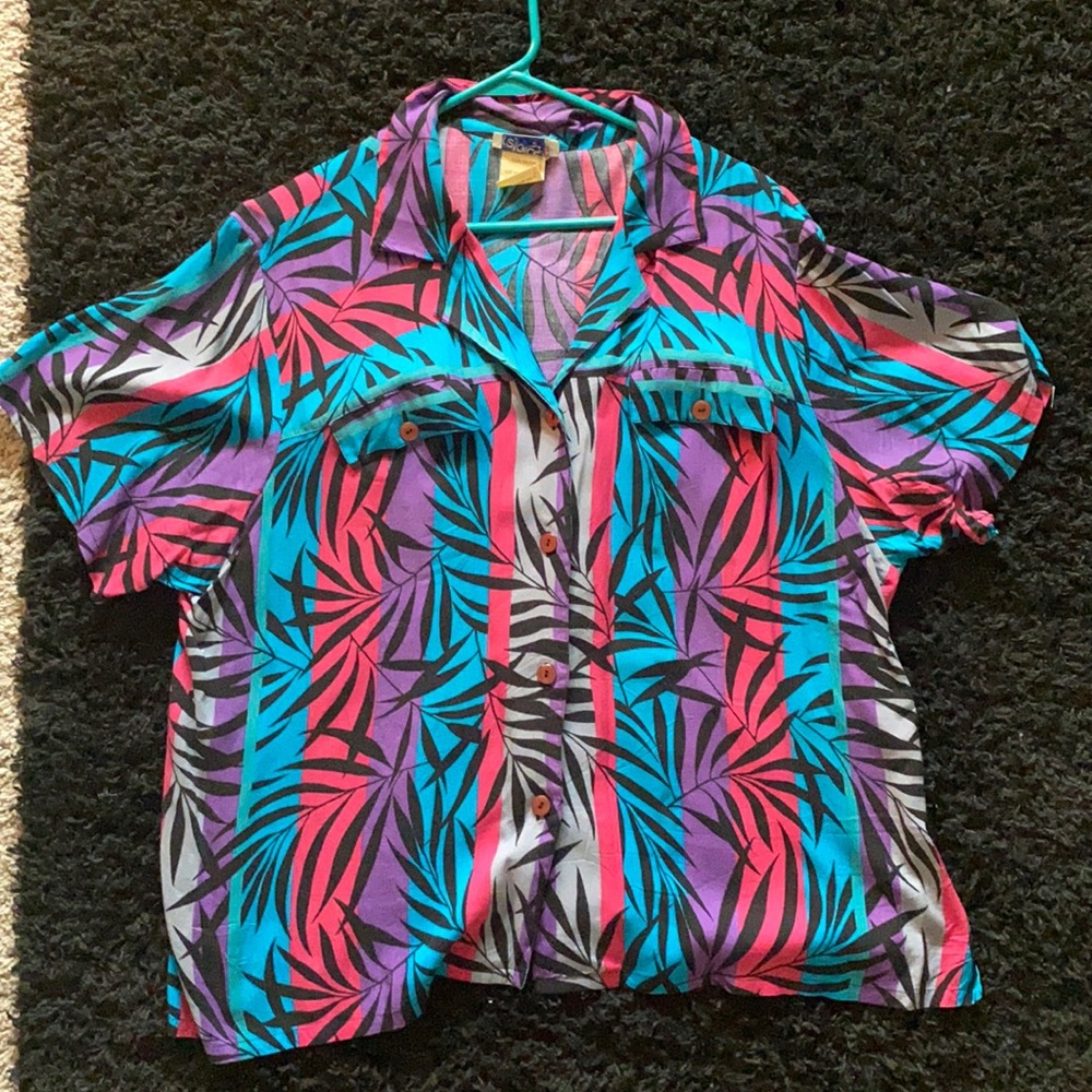 Men’s floral button down